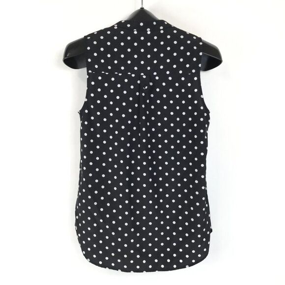 ModCloth Fervour About Scranton Polka Dot Blouse Women's XS Sleeveless Popover - Picture 6 of 12